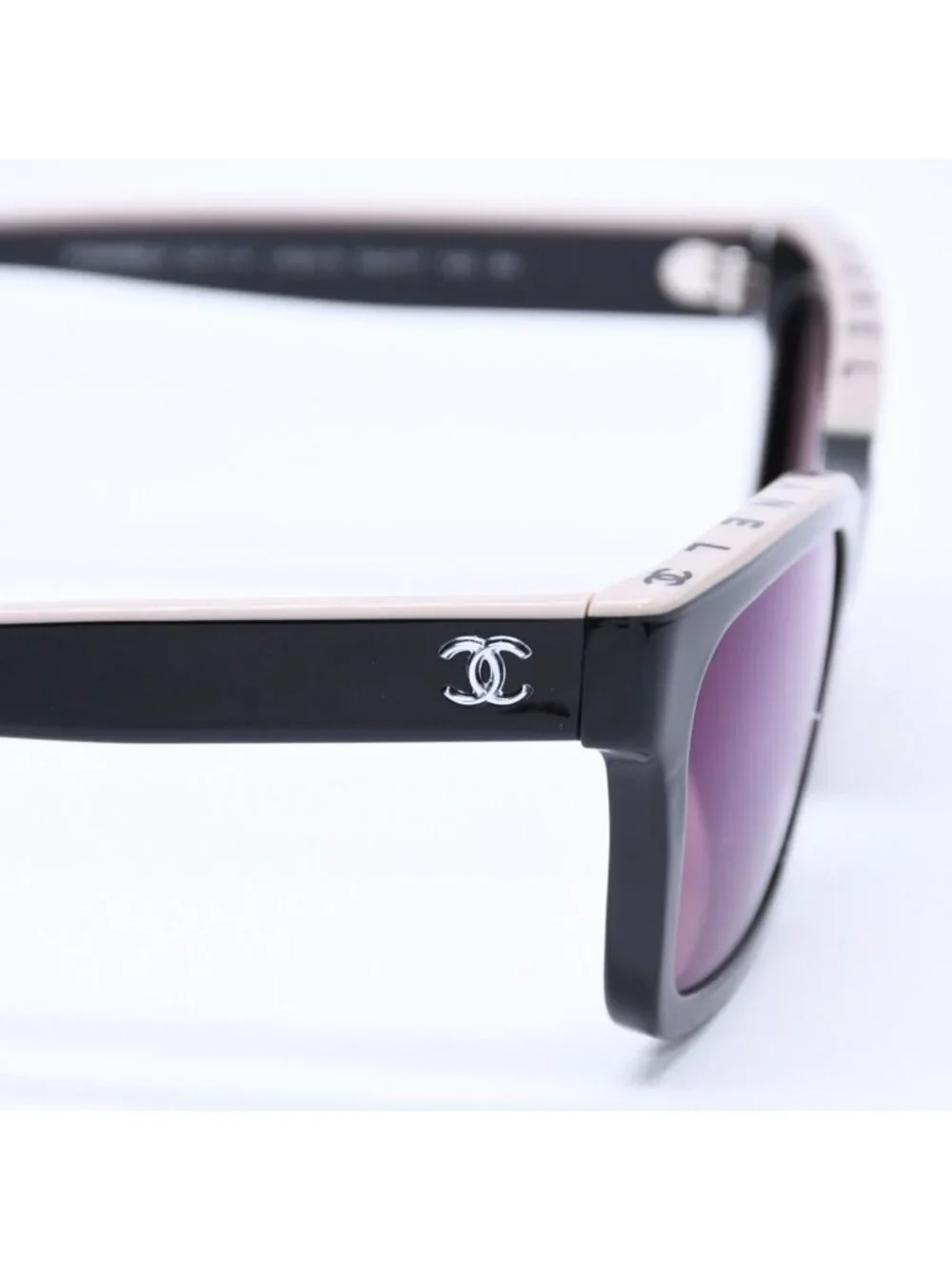 Chanel Sunglasses Eyewear CC Logo Black Greige